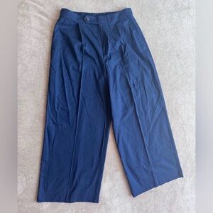 Banana Republic Dark Blue Wide-Leg Trousers